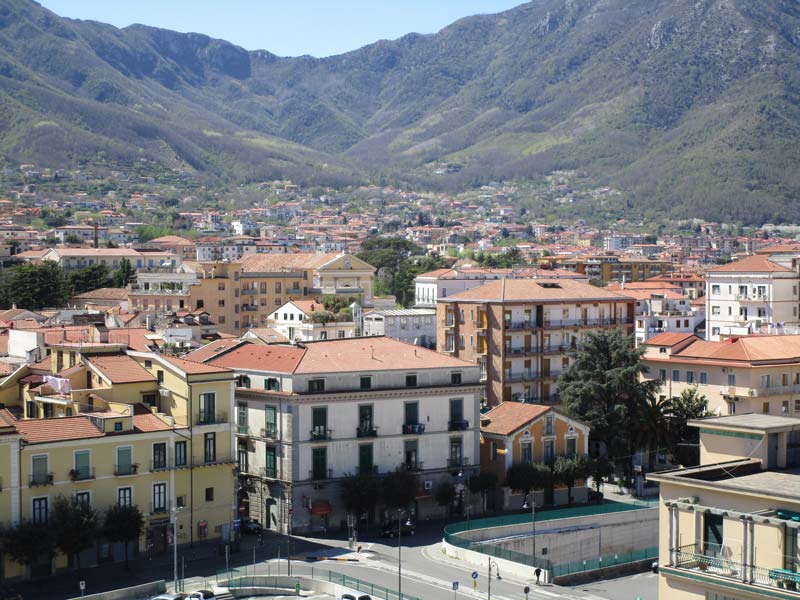 Die Stadt Salerno in Campanien