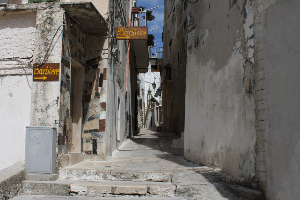 il centro storico a Vieste